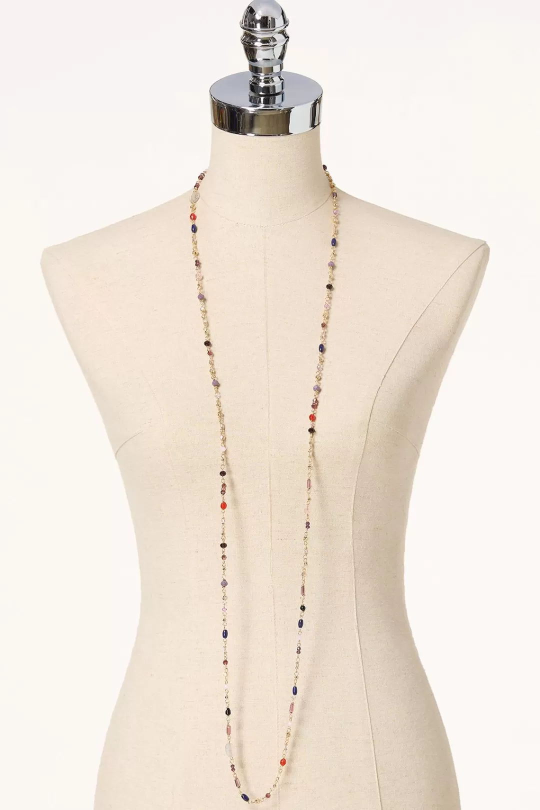 Cato Necklaces | Glass Bead Long Necklace