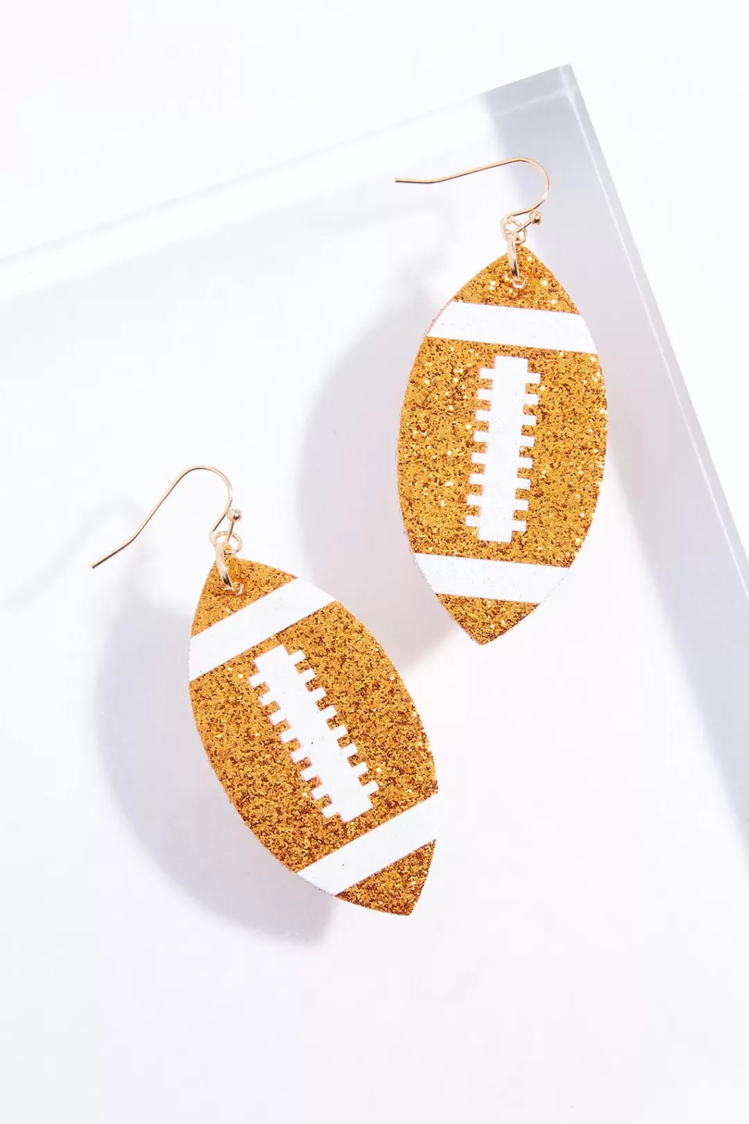 Cato Earrings | Glitter Football Earrings