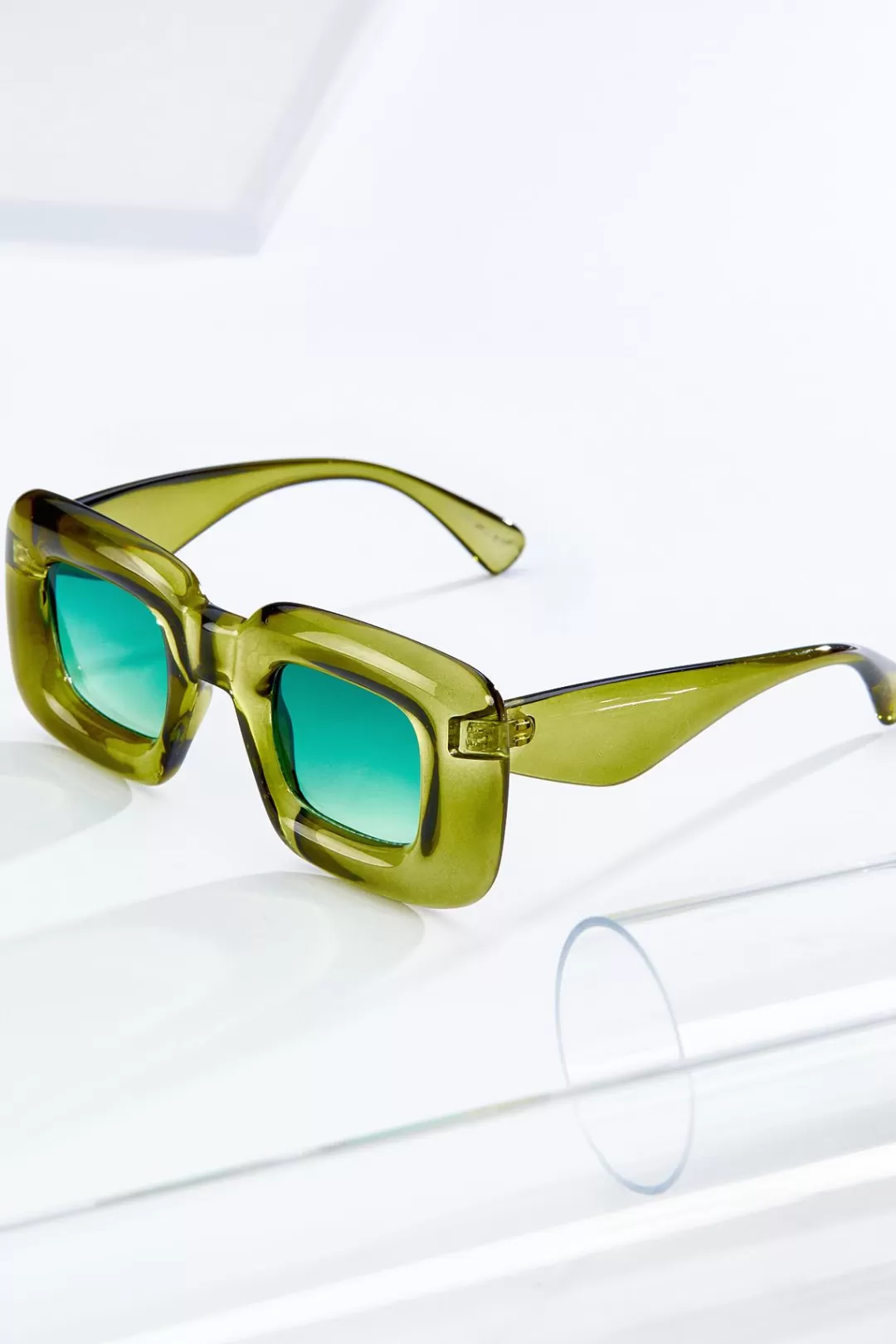 Cato Sunglasses | Green Bubble Sunglasses