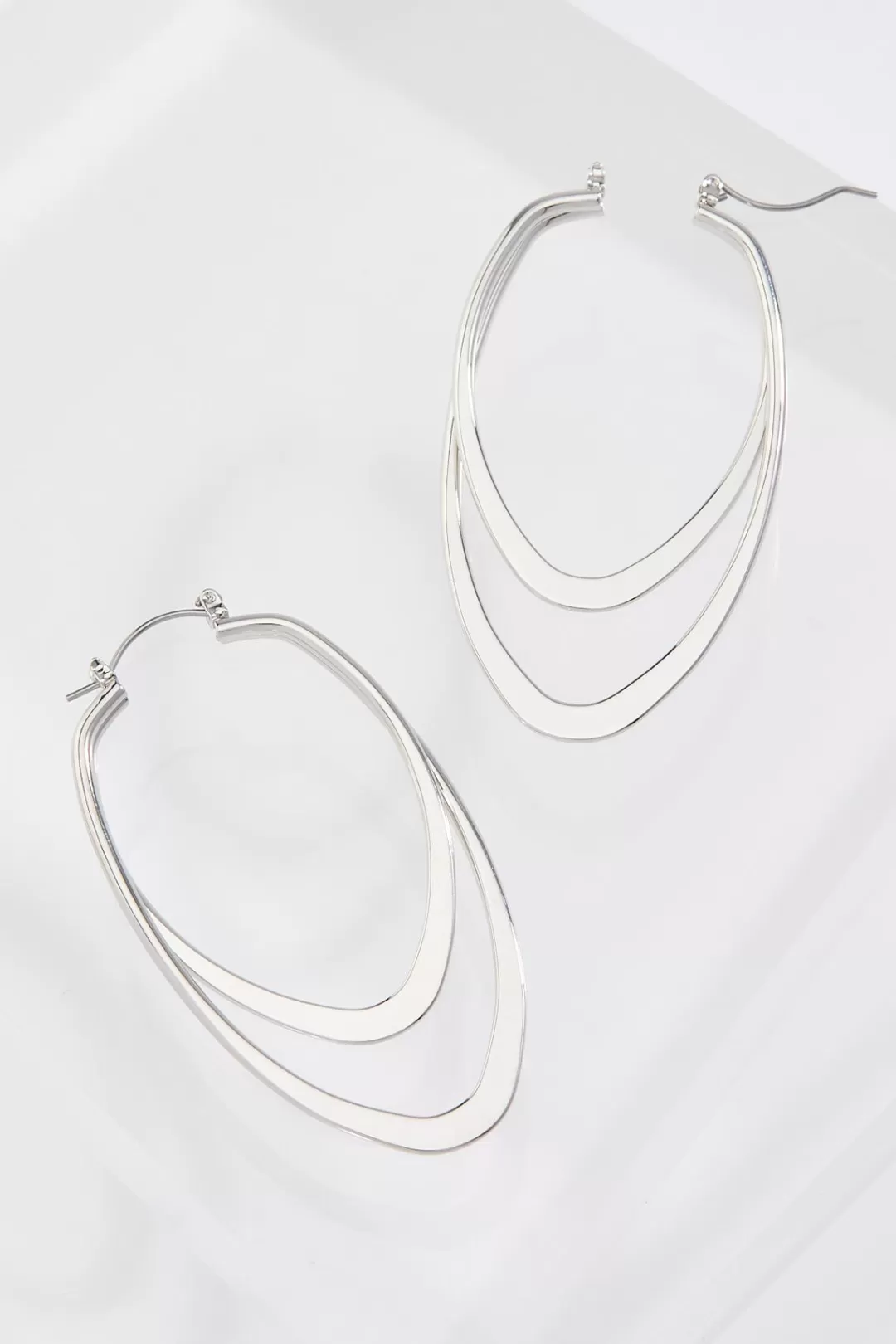 Cato Earrings | Intersected Hoop Earrings