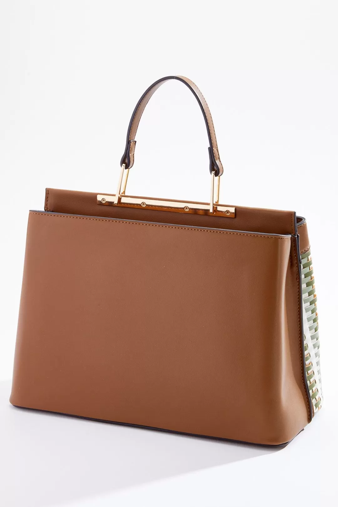 Cato Handbags | Intricate Woven Satchel