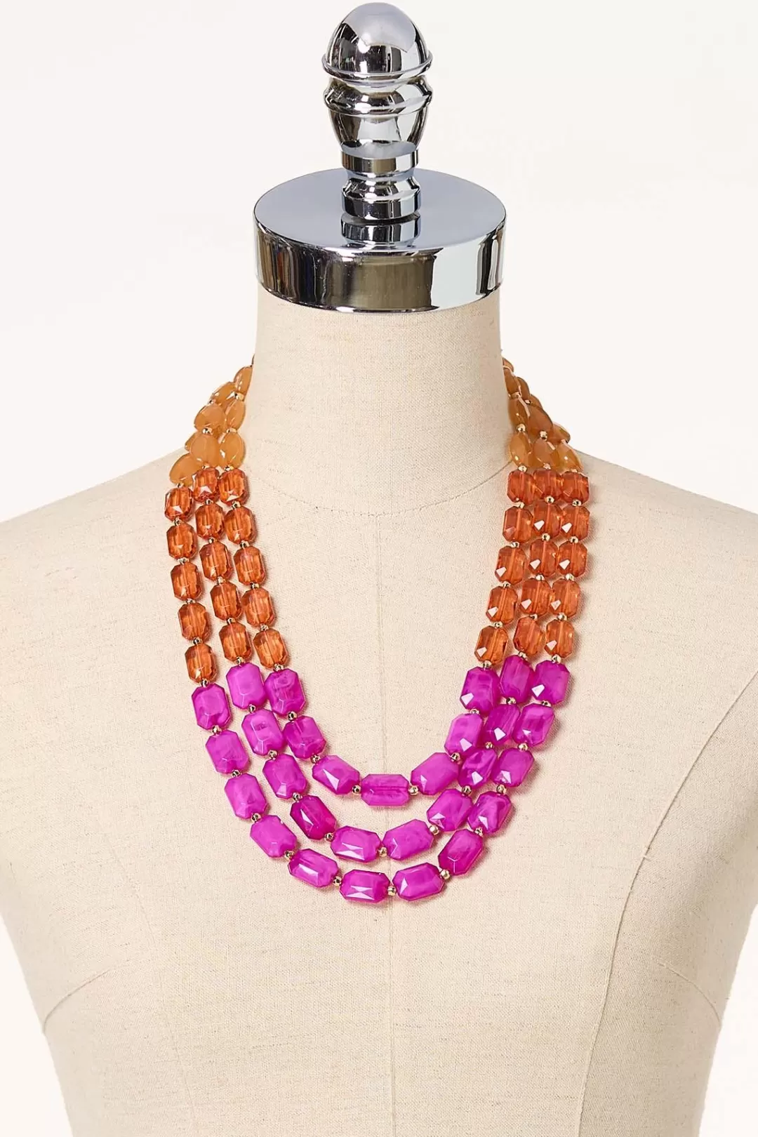 Cato Sets | Necklaces | Layer Beaded Lucite Necklace Set