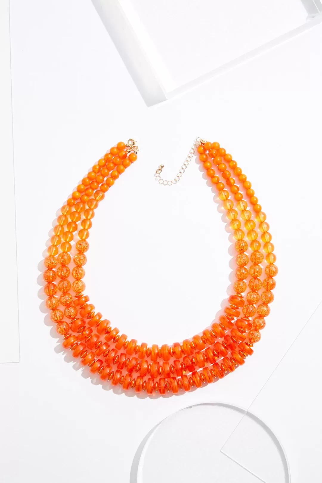 Cato Necklaces | Layered Lucite Short Necklace