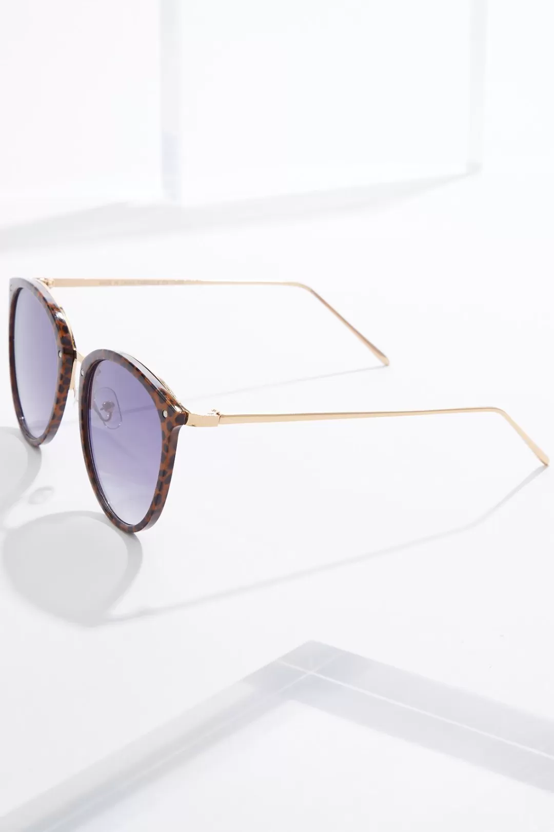 Cato Sunglasses | Leopard Trim Sunglasses