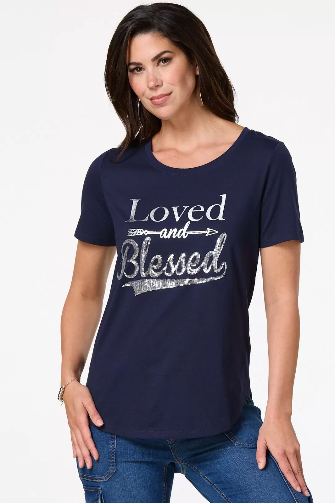 Cato Tops | Loved And Blessed Tee