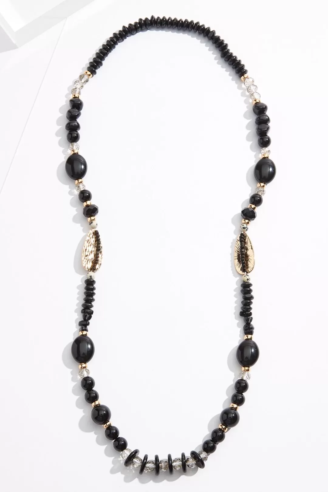 Cato Necklaces | Lucite Mixed Bead Long Necklace