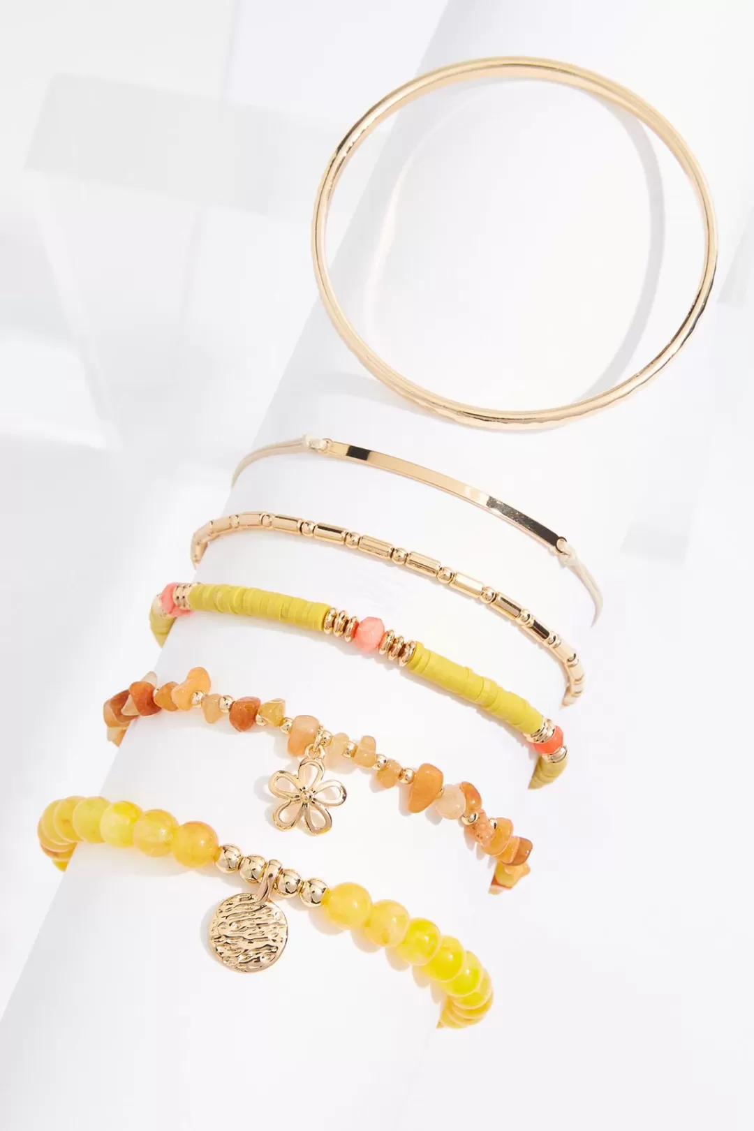 Cato Bracelets | Lucite Rubber Mixed Bracelet Set