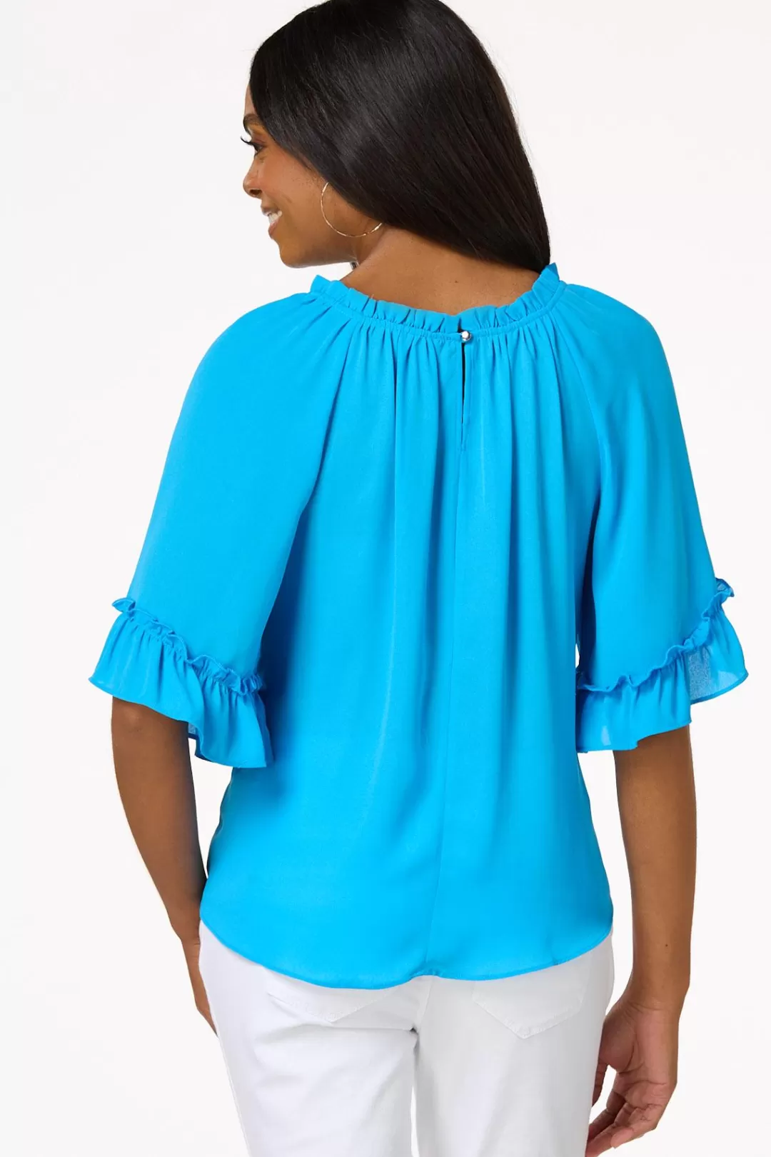 Cato Tops | Malibu Ruffled Top