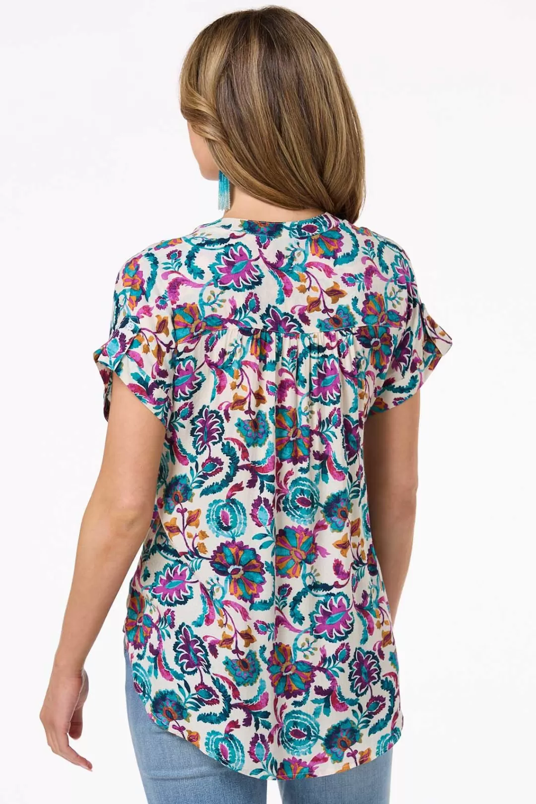 Cato Tops | Maui Floral Shirt