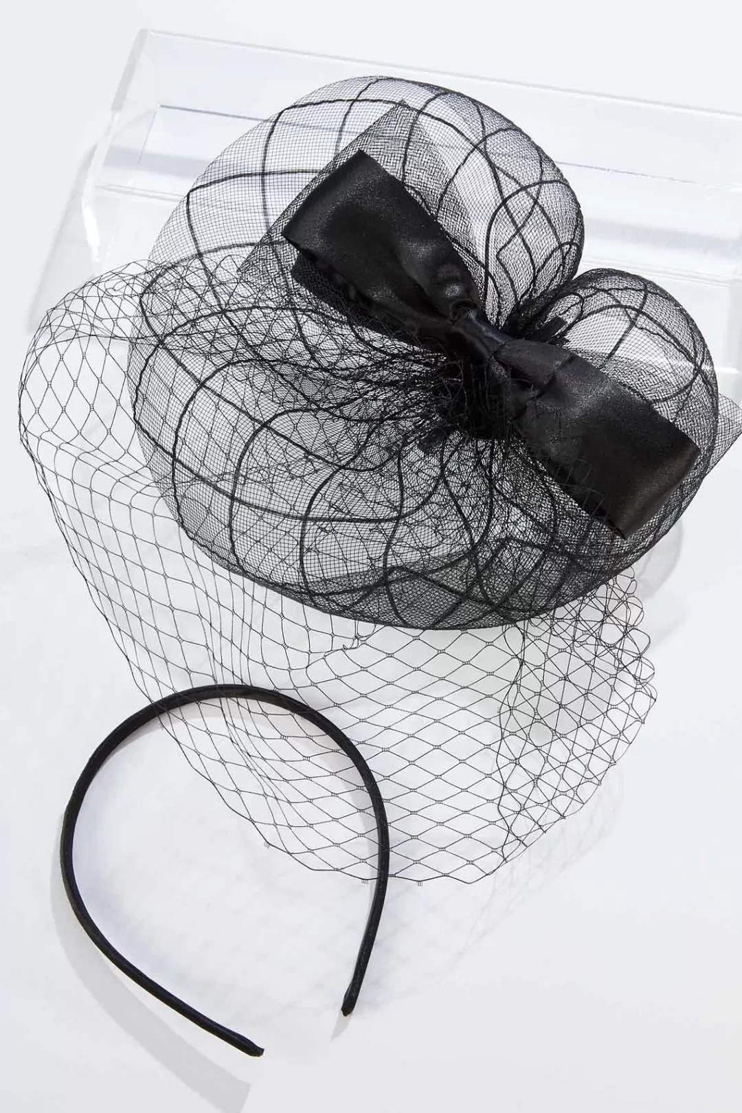 Cato Hats & Hair | Mesh Bow Veil Fascinator