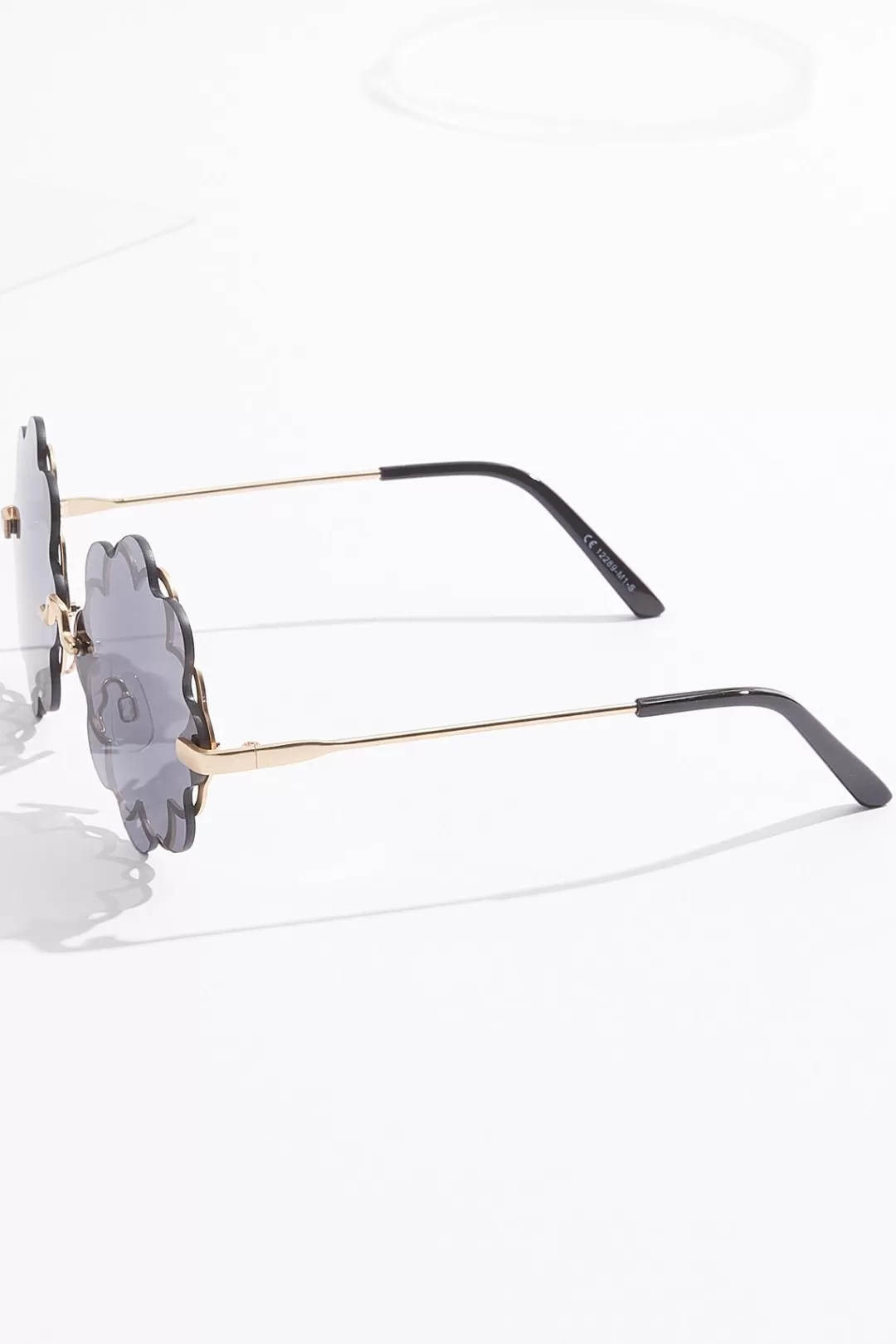 Cato Sunglasses | Metal Flower Rimless Sunglasses