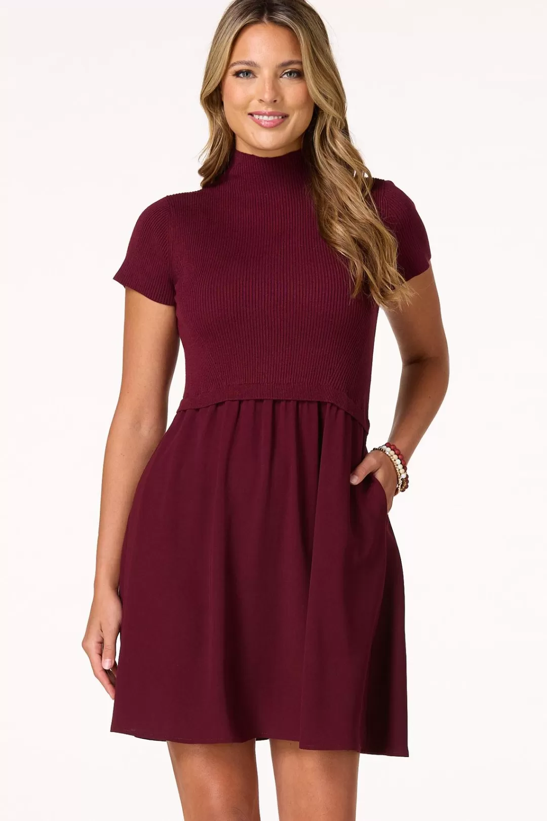 Cato Dresses | Mock Neck Sweater Dress