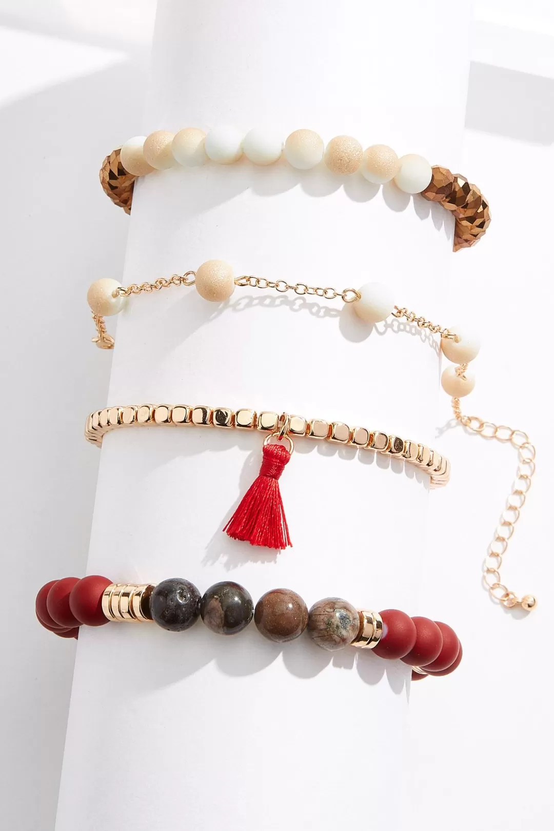 Cato Bracelets | Multi Bead Stretch Bracelet Set