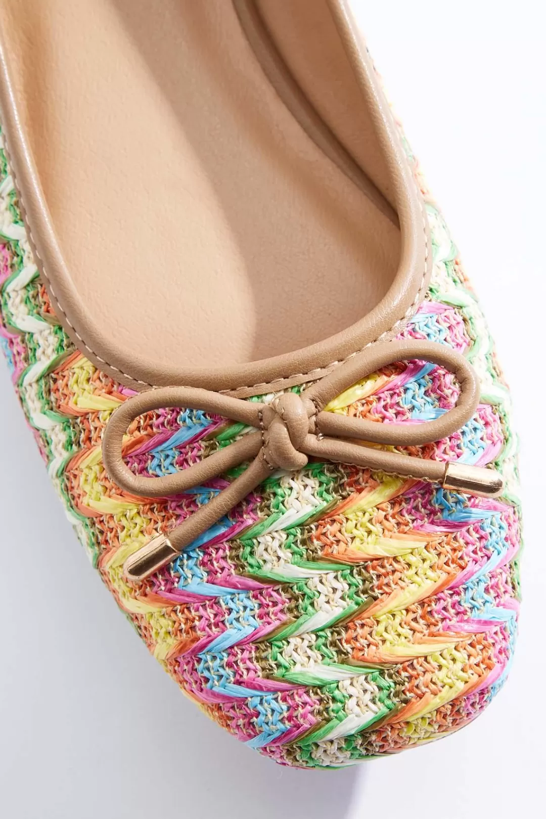 Cato Flats | Raffia Ballet Flats