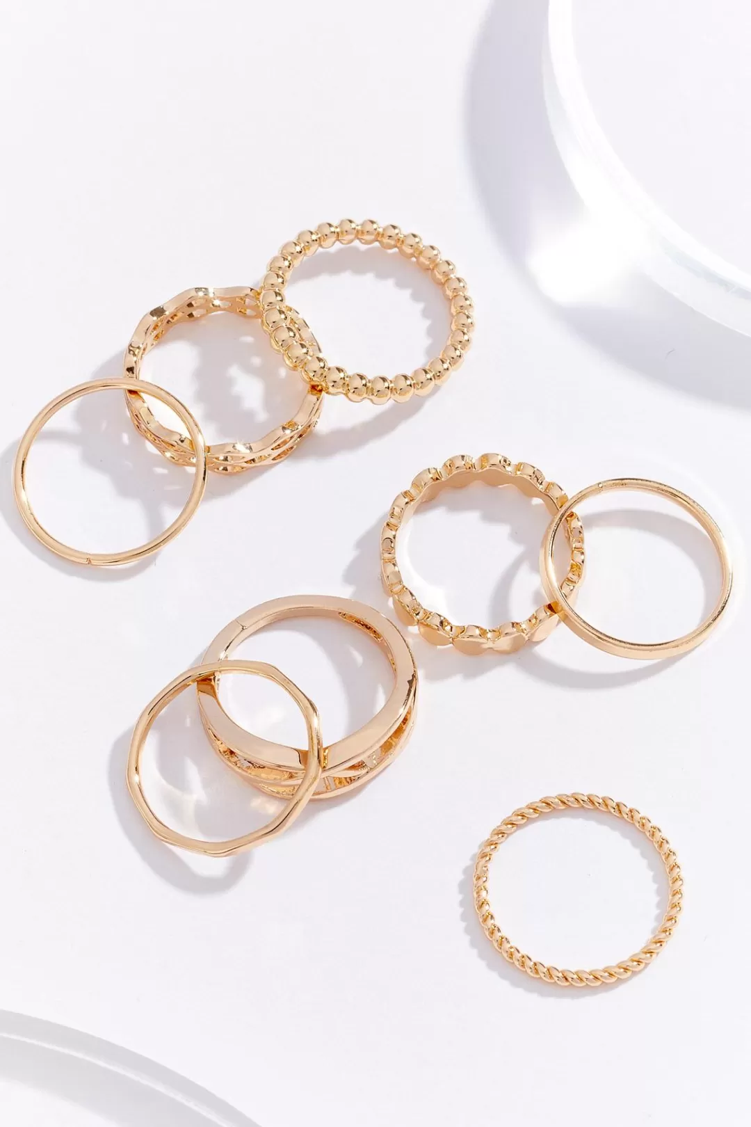 Cato Rings | Multi Textured Ring Set