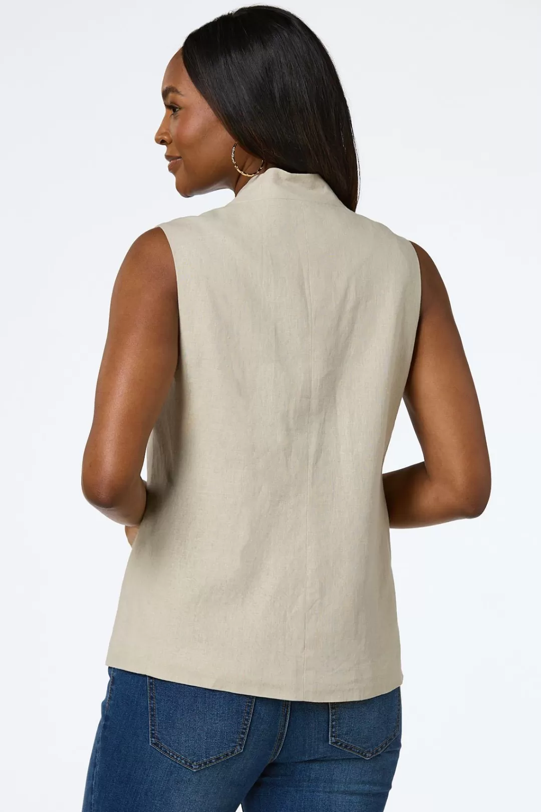 Cato Suiting | Jackets & Vests | Natural Linen Vest