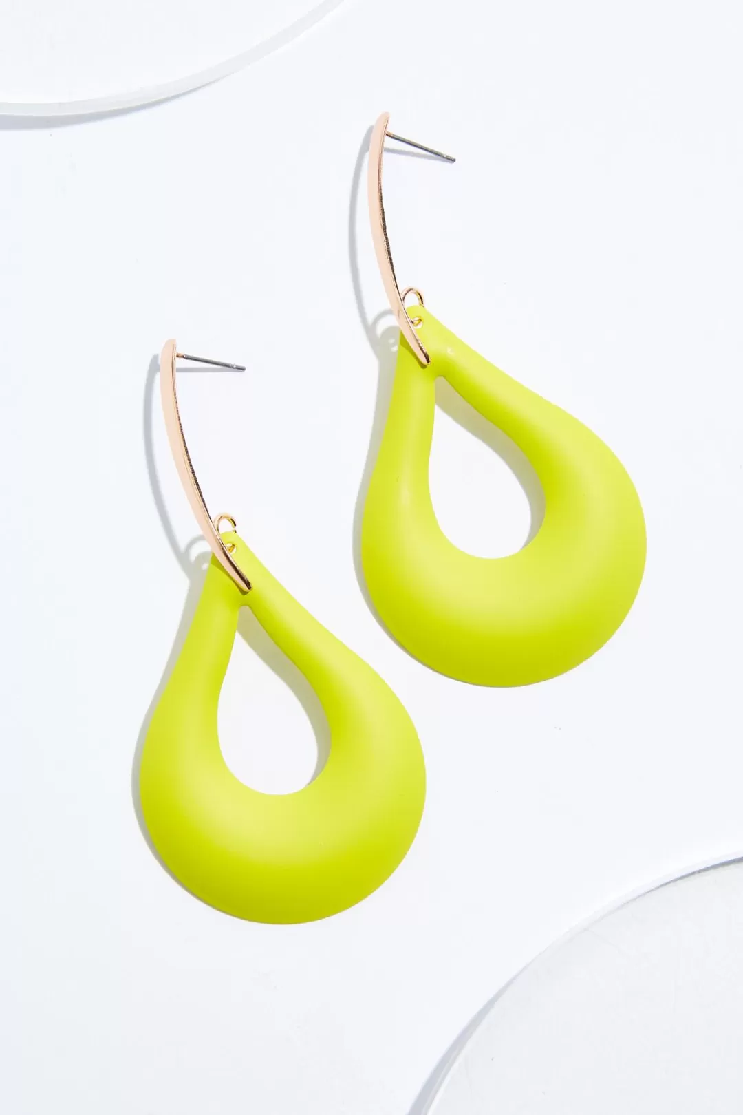 Cato Earrings | Neon Cutout Tear Earrings