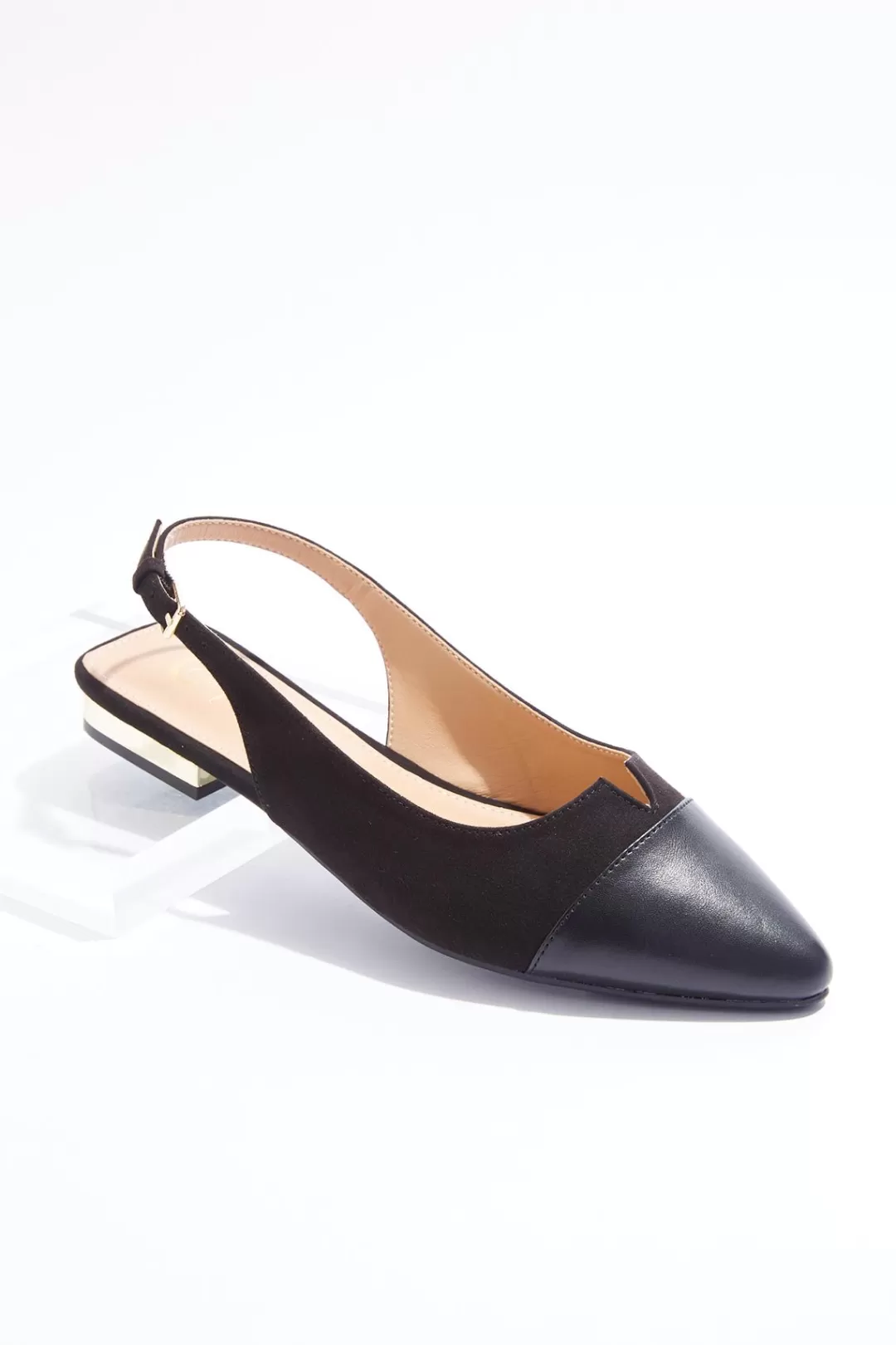 Cato Flats | Notch Vamp Slingback Flats