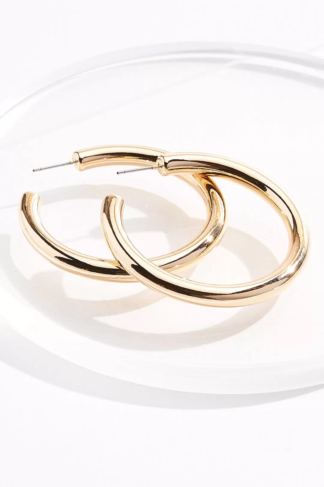 Cato Earrings | Open Circle Hoop Earrings