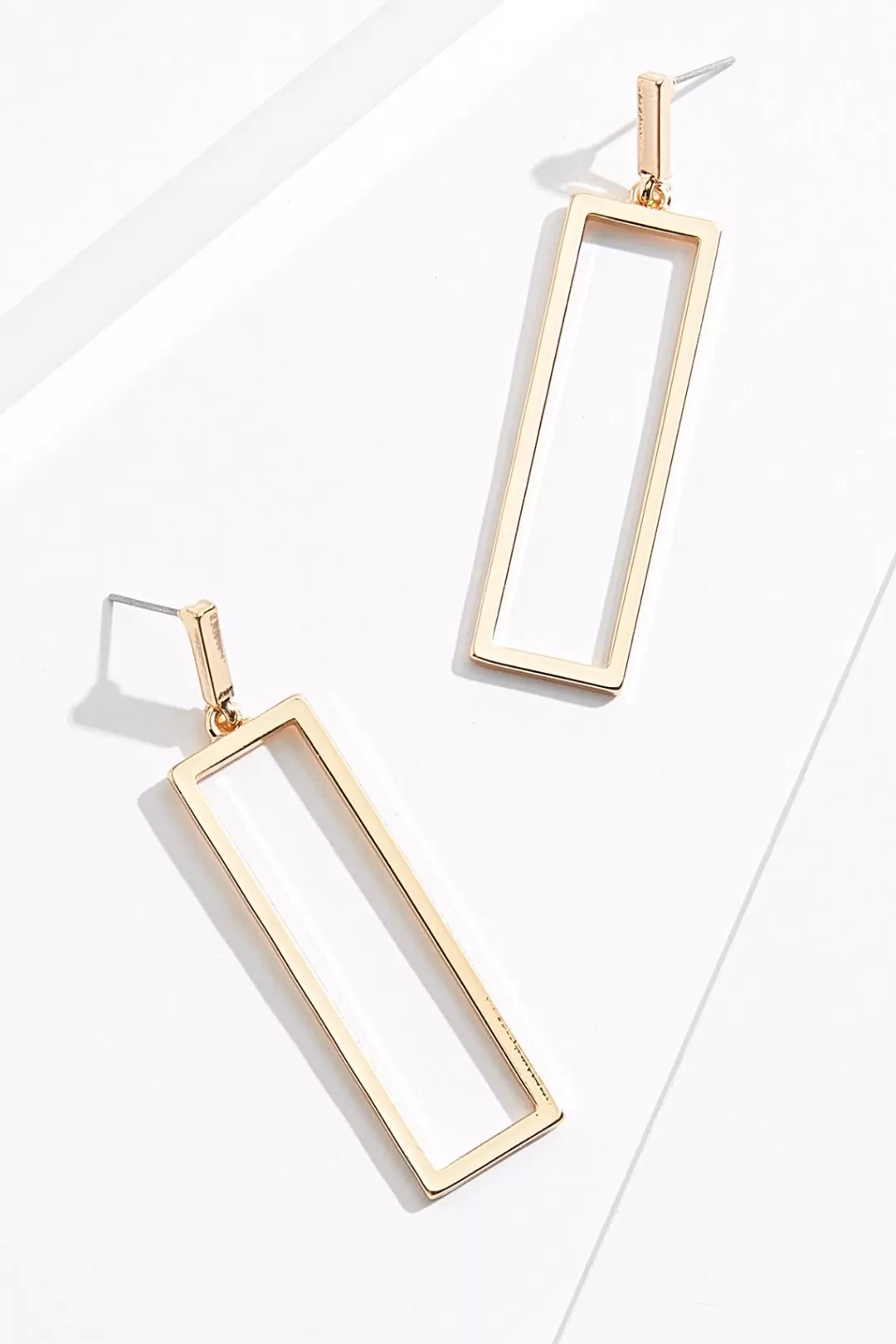 Cato Earrings | Open Rectangle Dangle Earrings