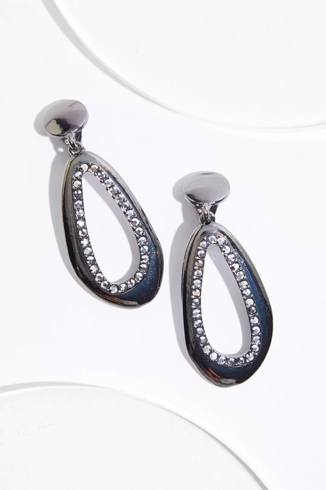 Cato Earrings | Oval Cutout Clip- On Earrings