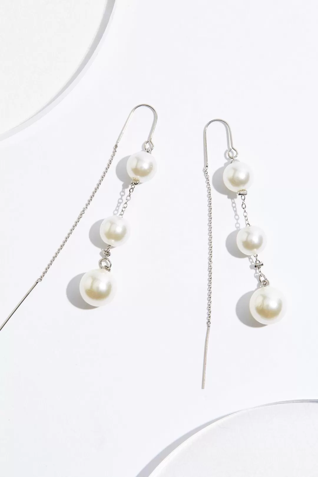 Cato Social Occasion | Earrings | Pearl Ball Linear Earrings