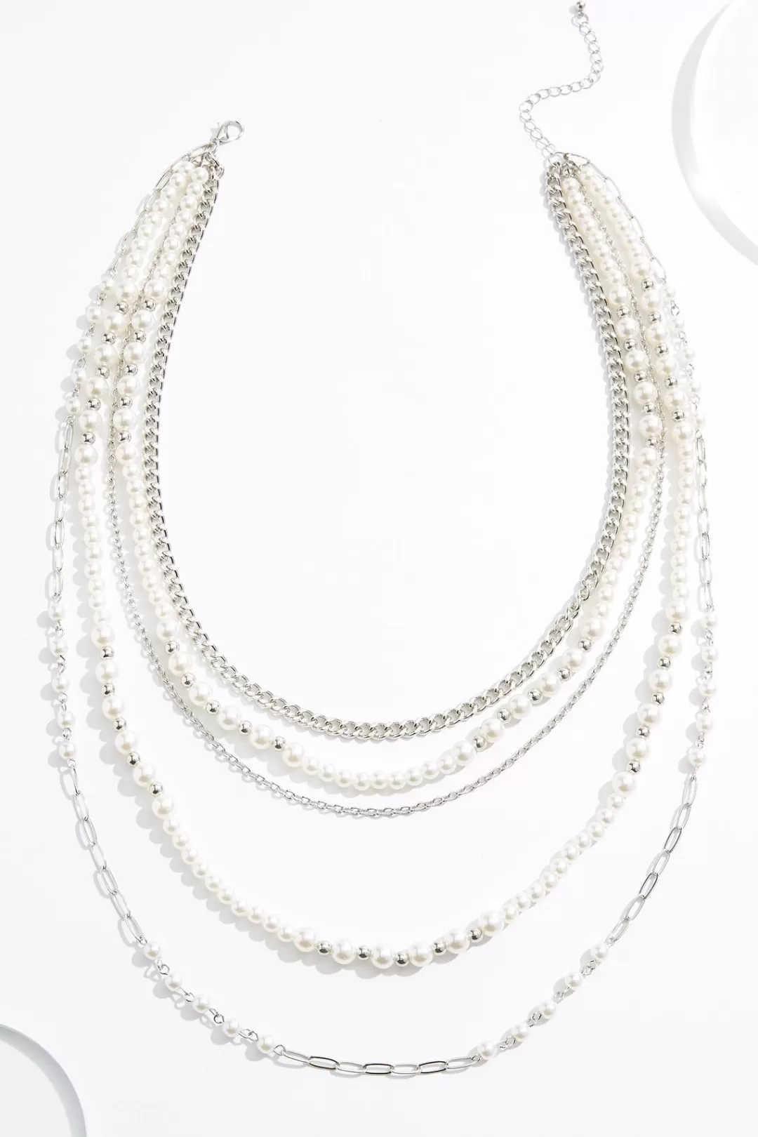 Cato Necklaces | Pearl Chain Layered Necklace