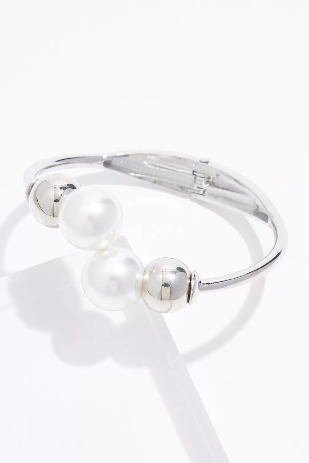 Cato Bracelets | Pearl Hinge Cuff Bracelet