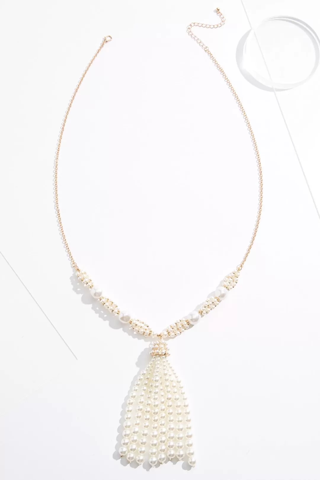 Cato Necklaces | Pearl Tassel Long Necklace