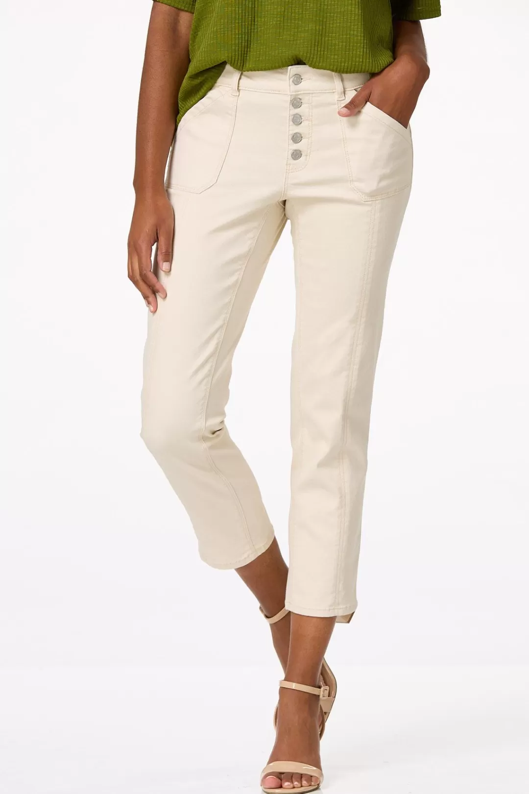 Cato Petites | Jeans | Petite Button Front Ankle Pants