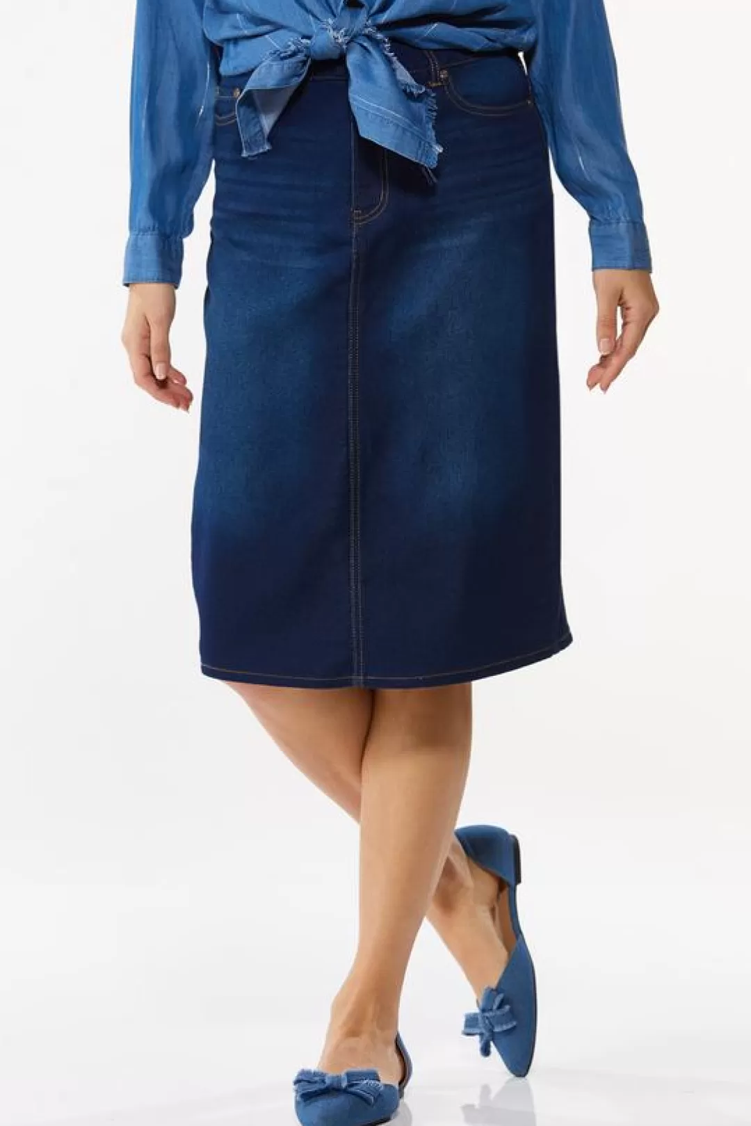 Cato Petites | Skirts | Petite Denim Midi Skirt