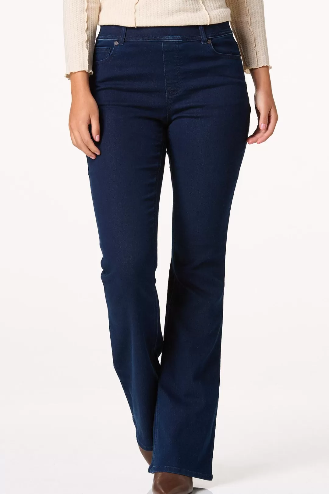 Cato Petites | Jeans | Petite High Rise Pull- On Flare Leg Jeans