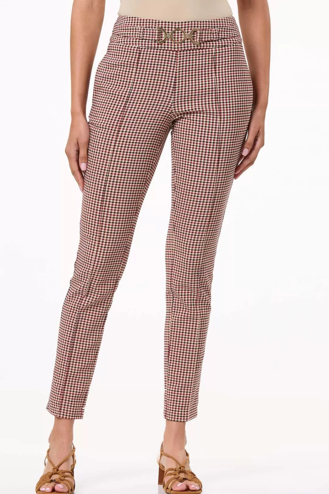 Cato Petites | Pants | Petite Scarlet Check Pants