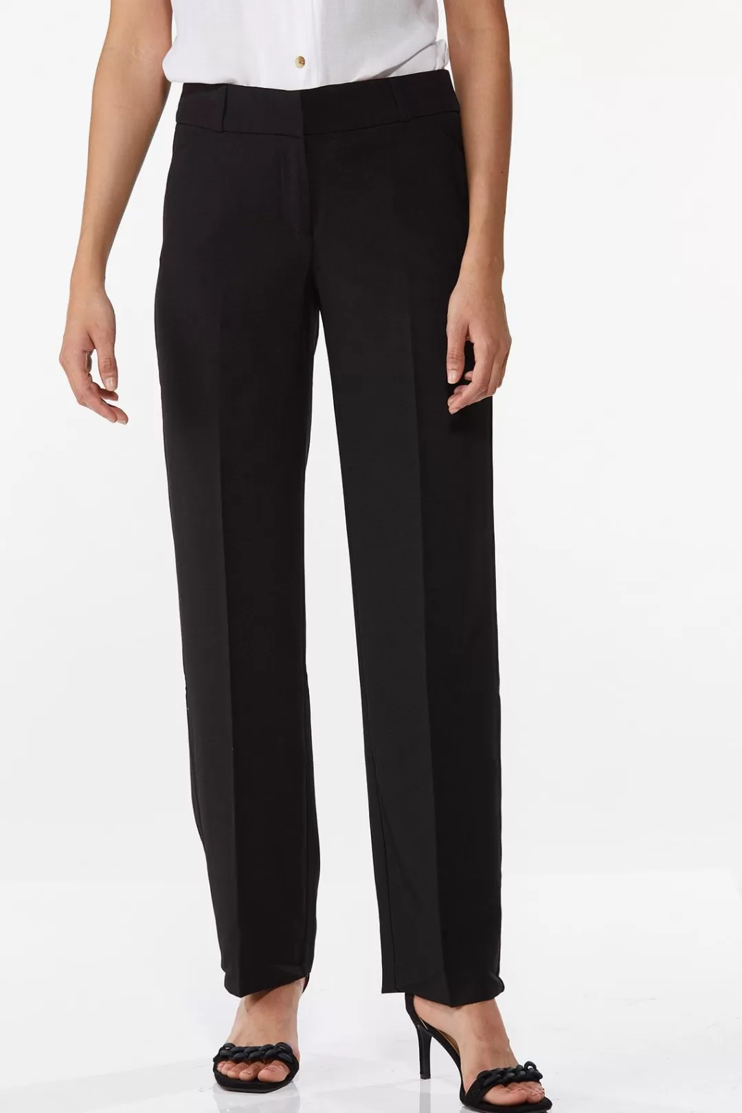 Cato Petites | Pants | Petite Solid Trouser Pants