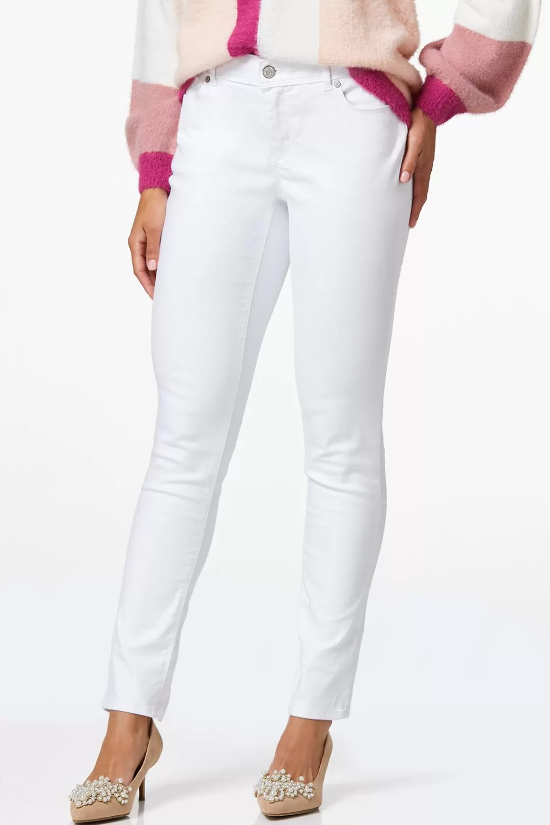 Cato Jeans | Petite The Perfect Jean - White Skinny