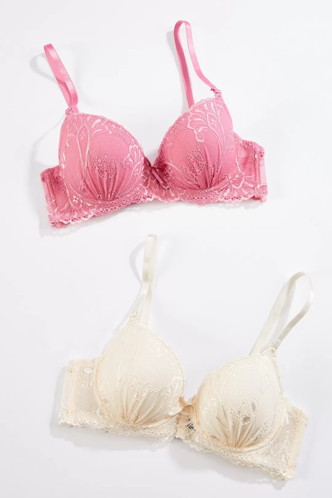 Cato Intimates | Ivory Lace Bra Set