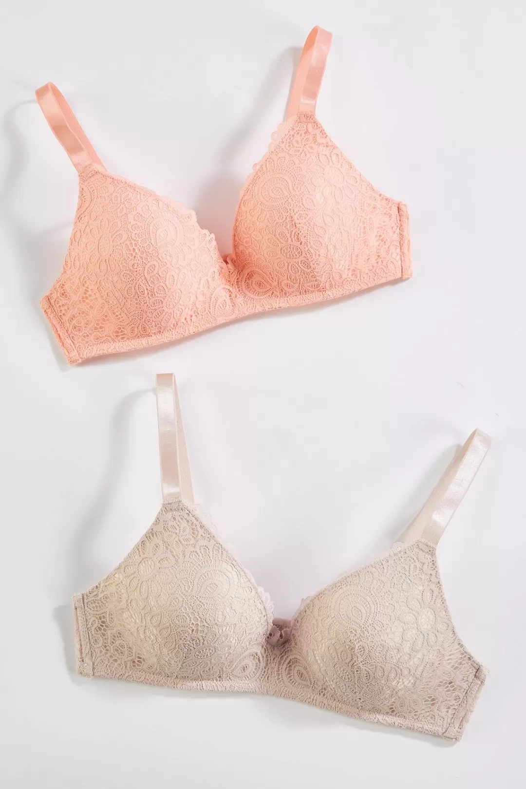 Cato Intimates | Nude Lace Wire- Free Bra Set