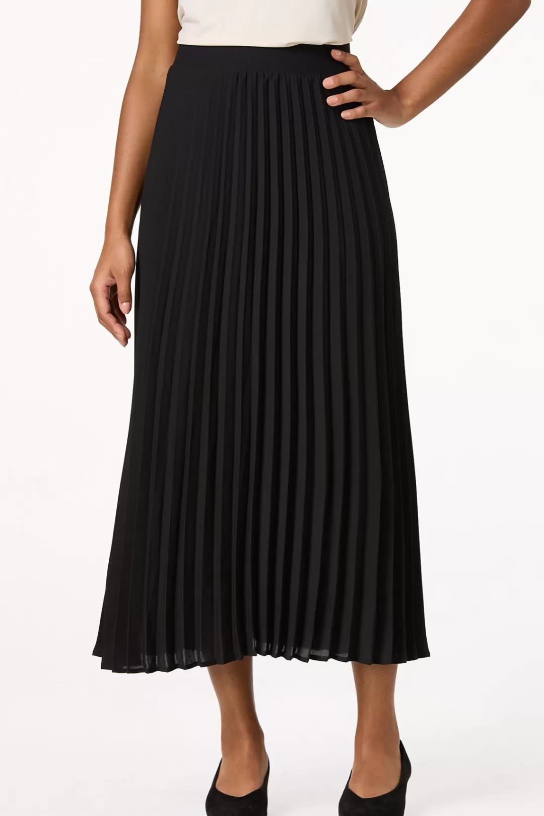 Cato Skirts | Pleated Chiffon Maxi Skirt