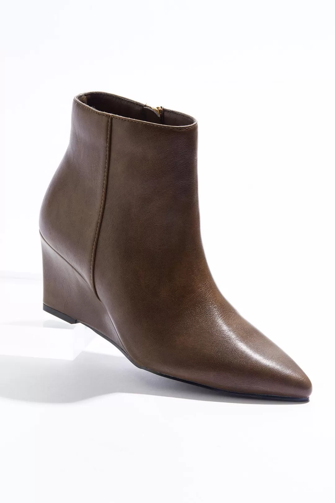 Cato Boots | Pointed Toe Wedge Booties