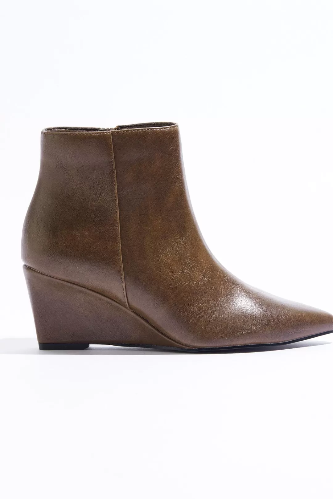 Cato Boots | Pointed Toe Wedge Booties