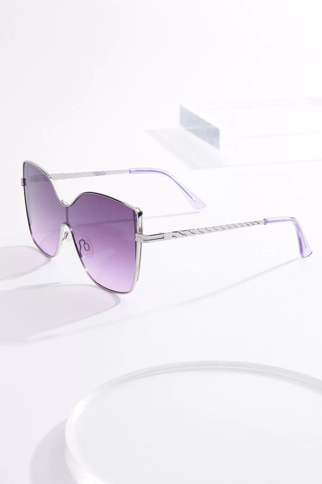 Cato Sunglasses | Purple Lens Metal Sunglasses