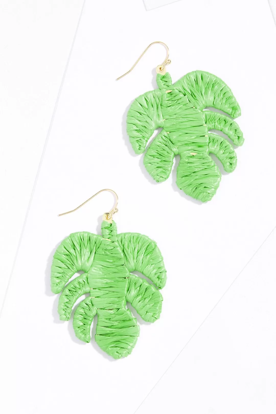 Cato Earrings | Raffia Palm Leaf Earrings