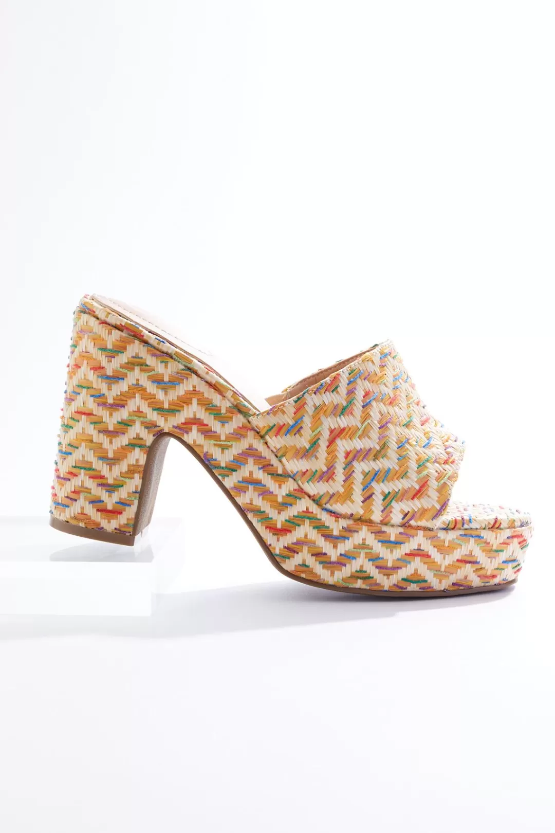 Cato Sandals | Heels | Raffia Wrapped Platform Sandals