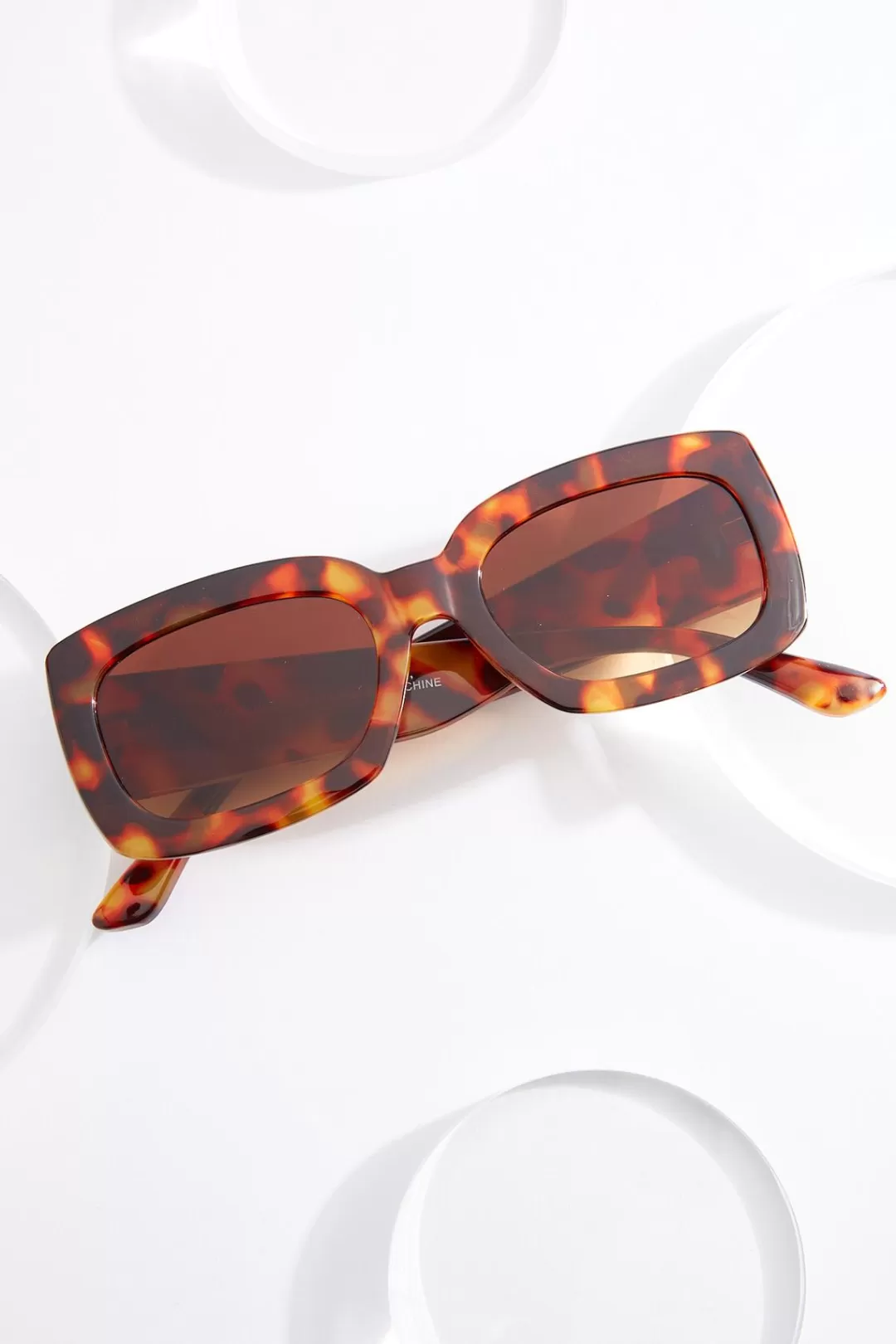 Cato Sunglasses | Rectangle Tortoise Sunglasses