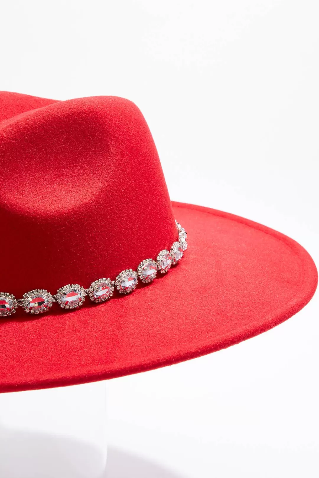 Cato Hats & Hair | Rhinestone Band Red Panama Hat