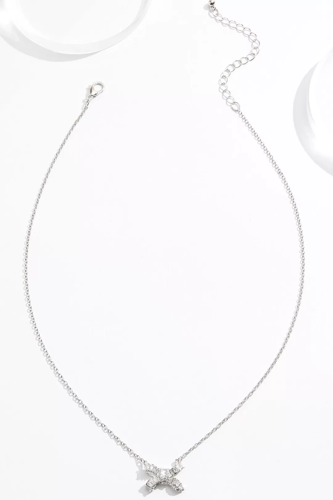 Cato Social Occasion | Necklaces | Rhinestone Bow Short Necklace