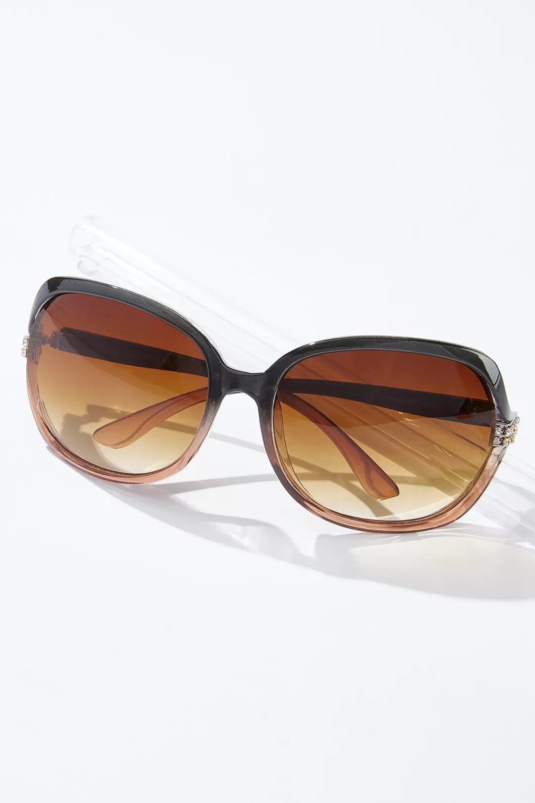 Cato Sunglasses | Rhinestone Detail Square Sunglasses