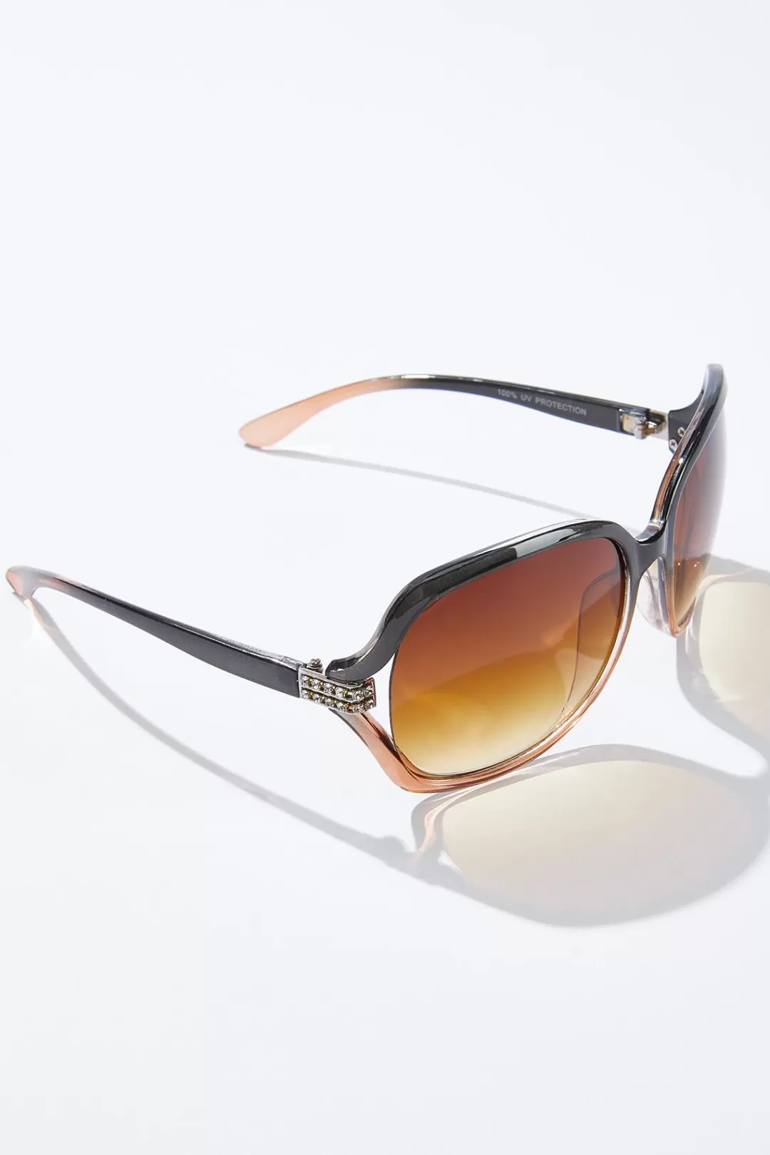 Cato Sunglasses | Rhinestone Detail Square Sunglasses