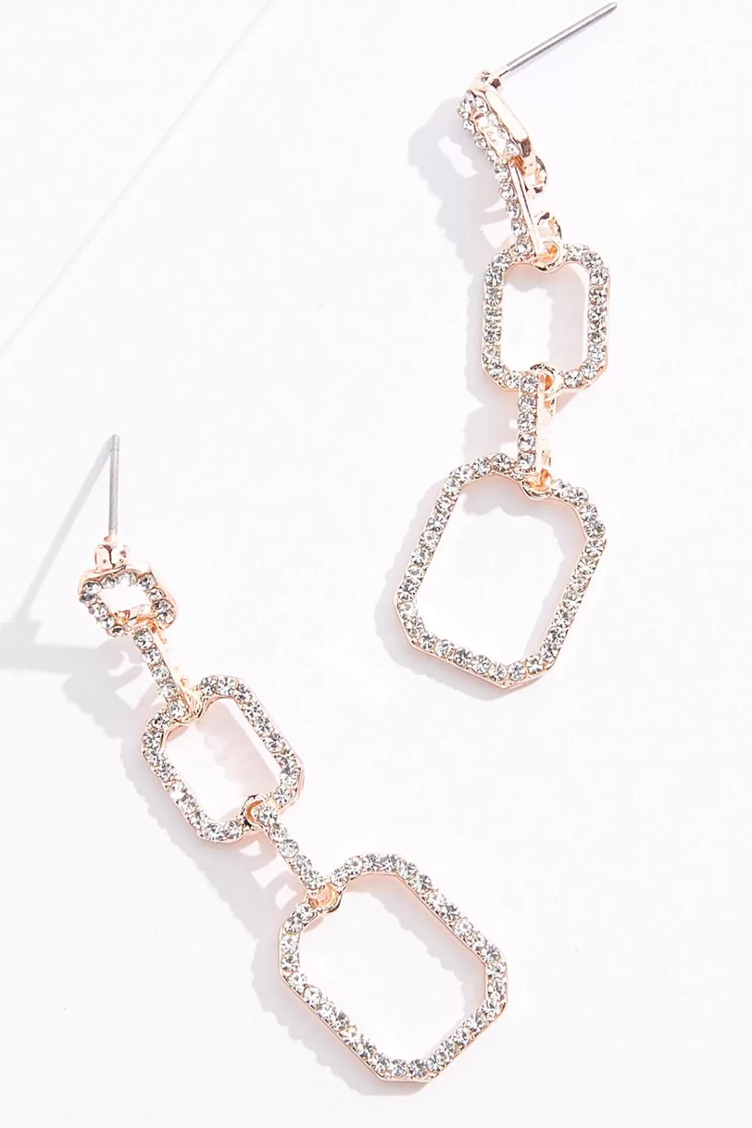 Cato Social Occasion | Earrings | Rhinestone Linear Link Earrings