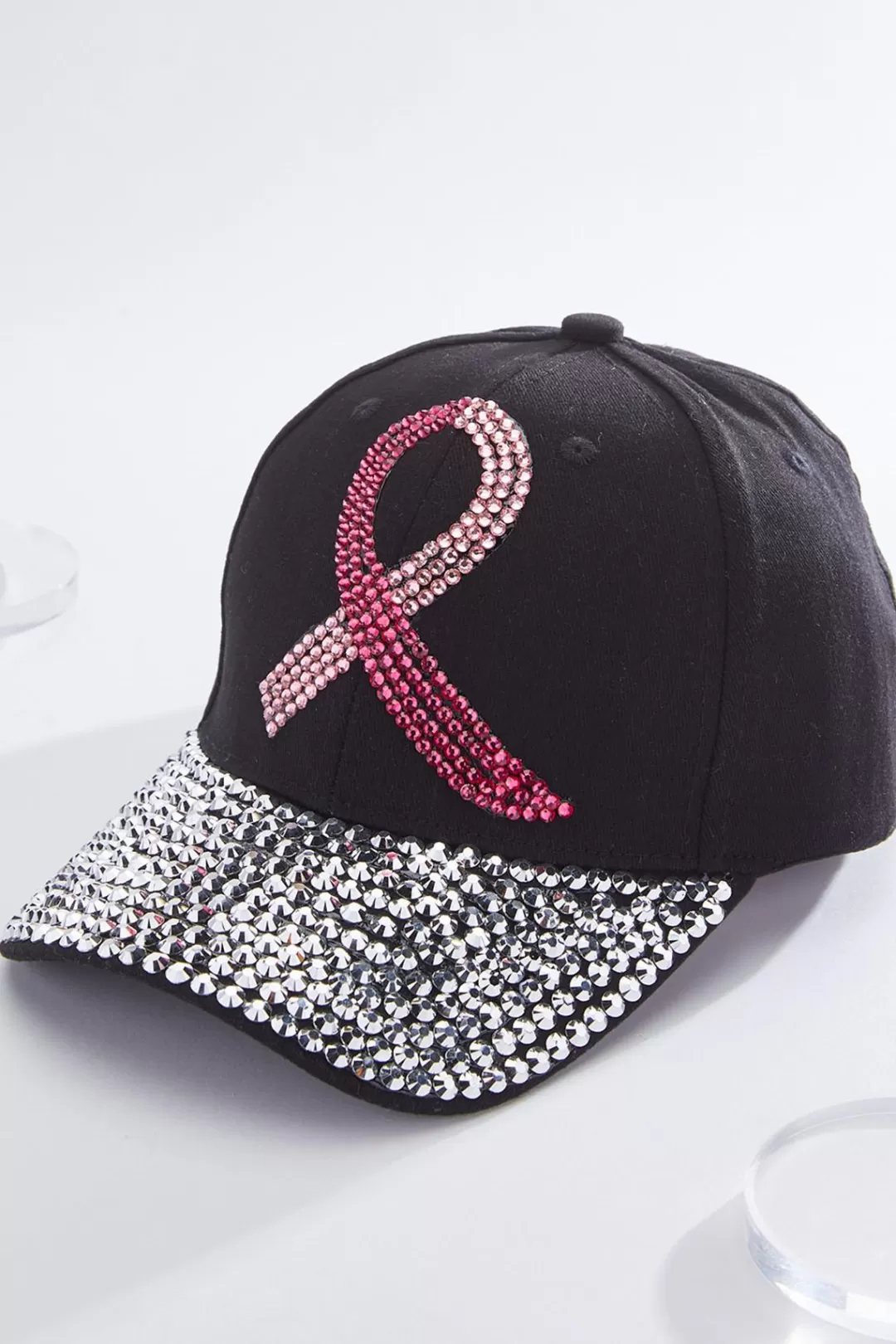 Cato Hats & Hair | Rhinestone Ribbon Bling Baseball Hat